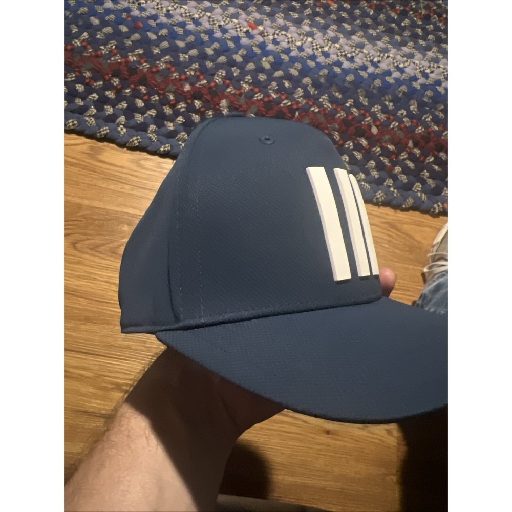 NWT Adidas‎ Golf 3 Stripes Tour 2023 Snapback Hat Cap Navy OSFM MSRP $38 - Picture 5 of 8